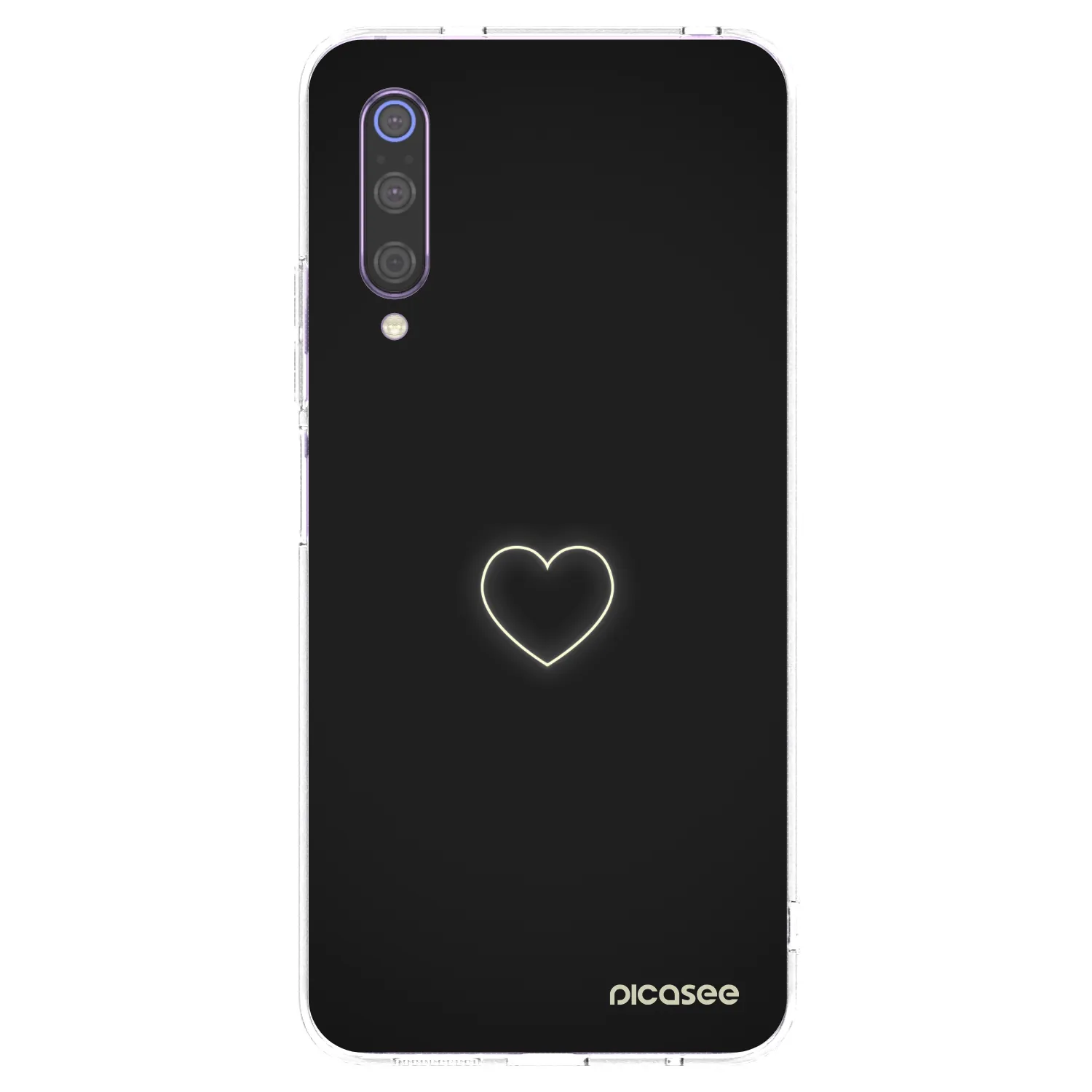 Picasee διαφανής θήκη σιλικόνης Xiaomi Mi 9 - Heart