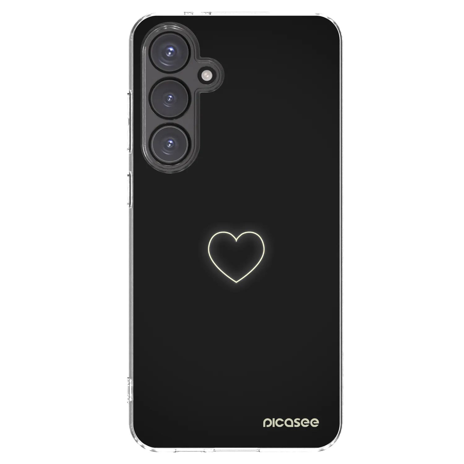 Picasee διαφανής θήκη σιλικόνης Samsung Galaxy S24 FE S721B - Heart