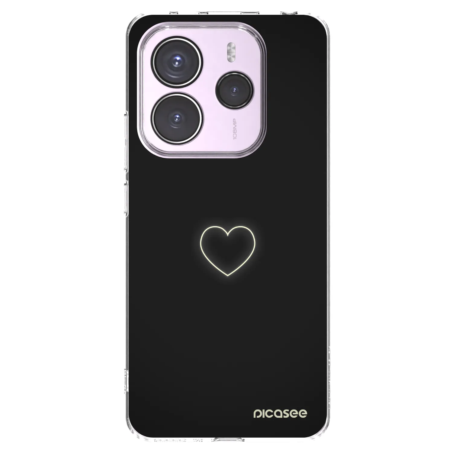 Picasee διαφανής θήκη σιλικόνης Xiaomi Redmi Note 14 5G - Heart
