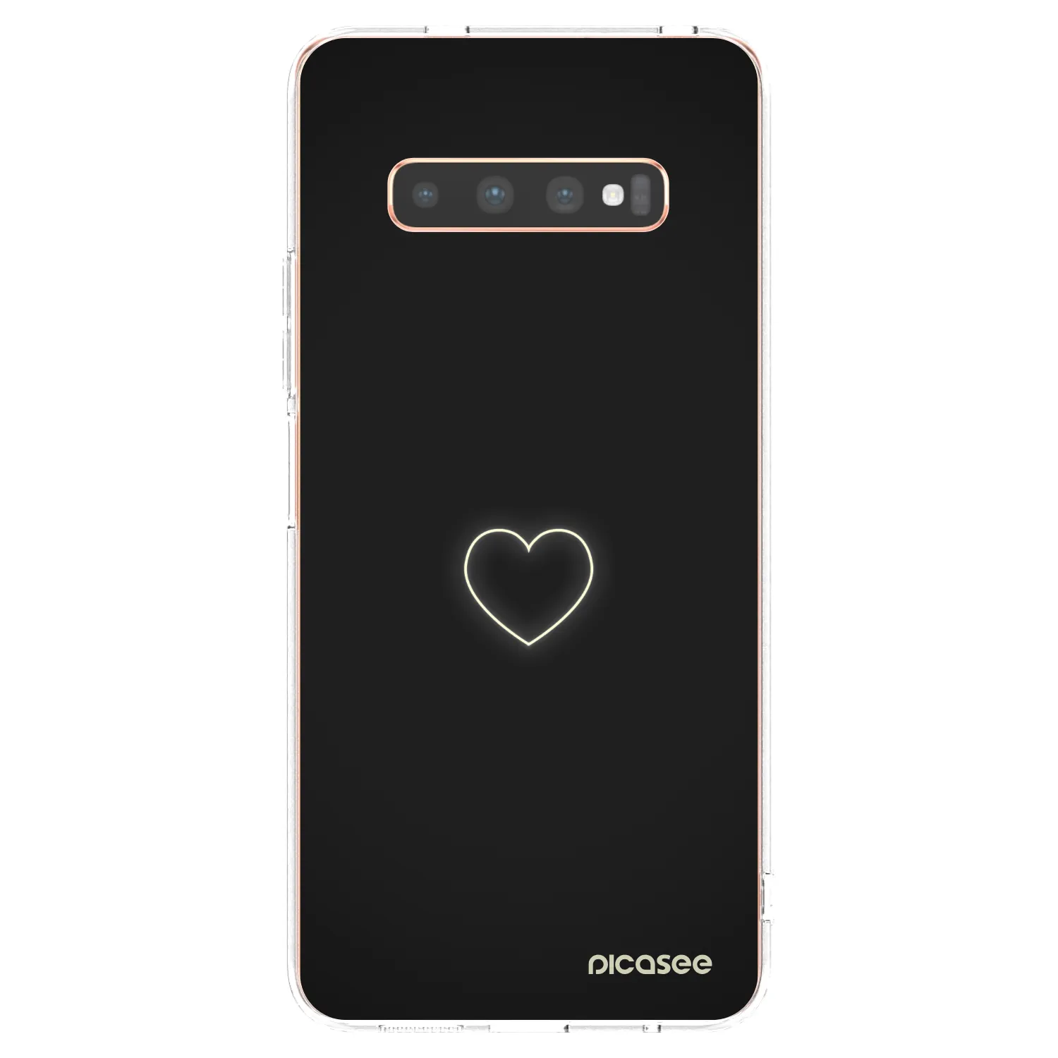 Picasee διαφανής θήκη σιλικόνης Samsung Galaxy S10 Plus G975 - Heart
