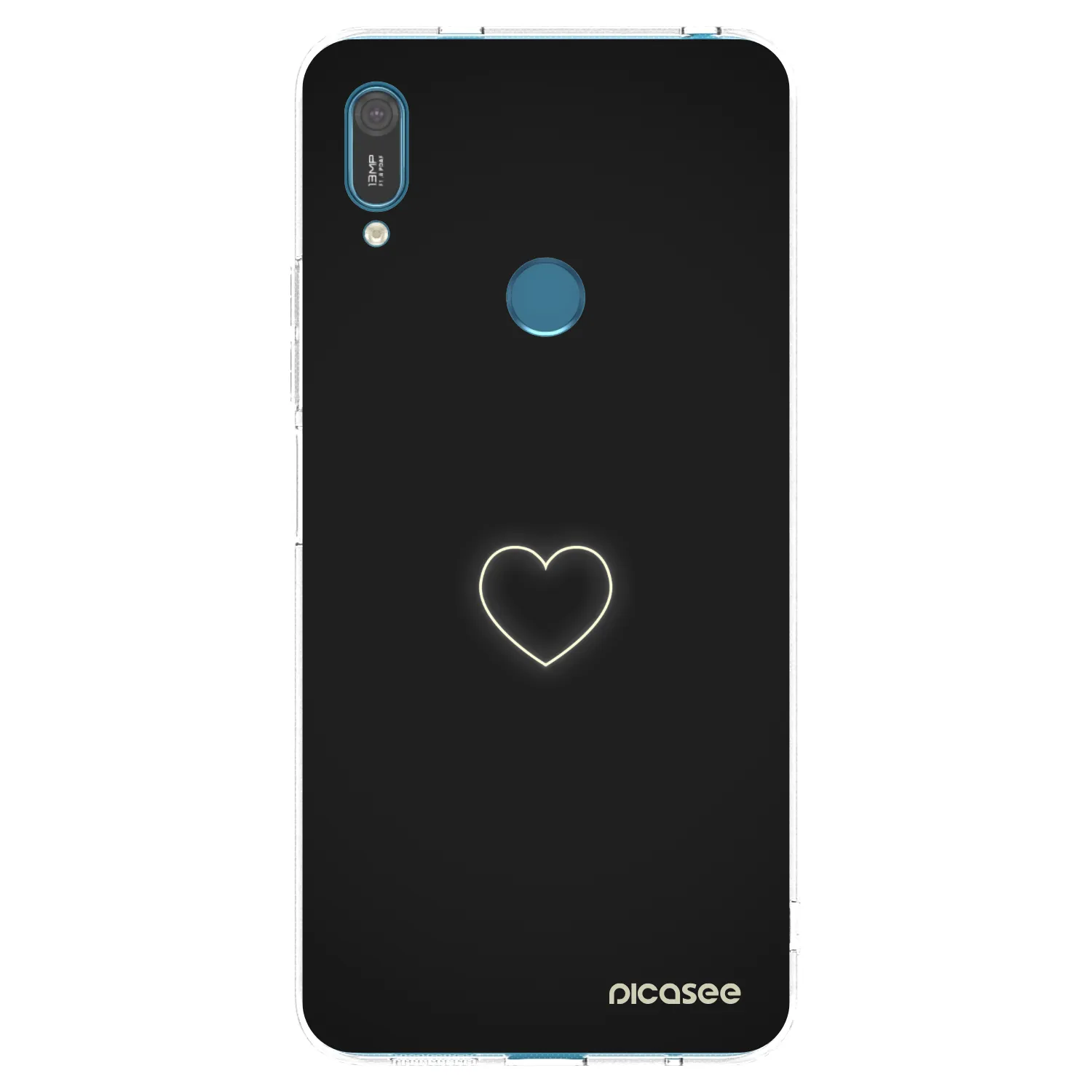 Picasee διαφανής θήκη σιλικόνης Huawei Y7 2019 - Heart
