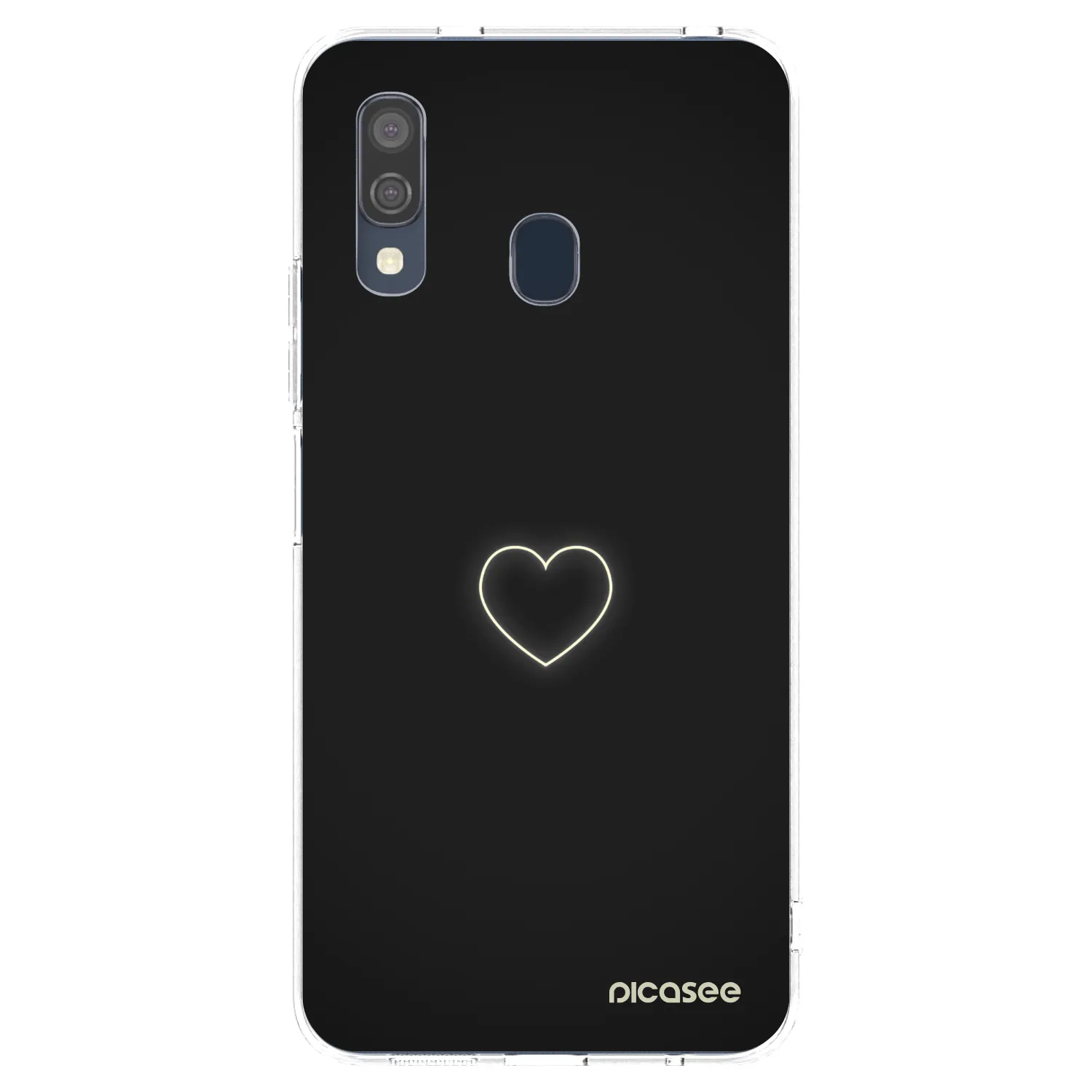 Picasee διαφανής θήκη σιλικόνης Samsung Galaxy A40 A405F - Heart