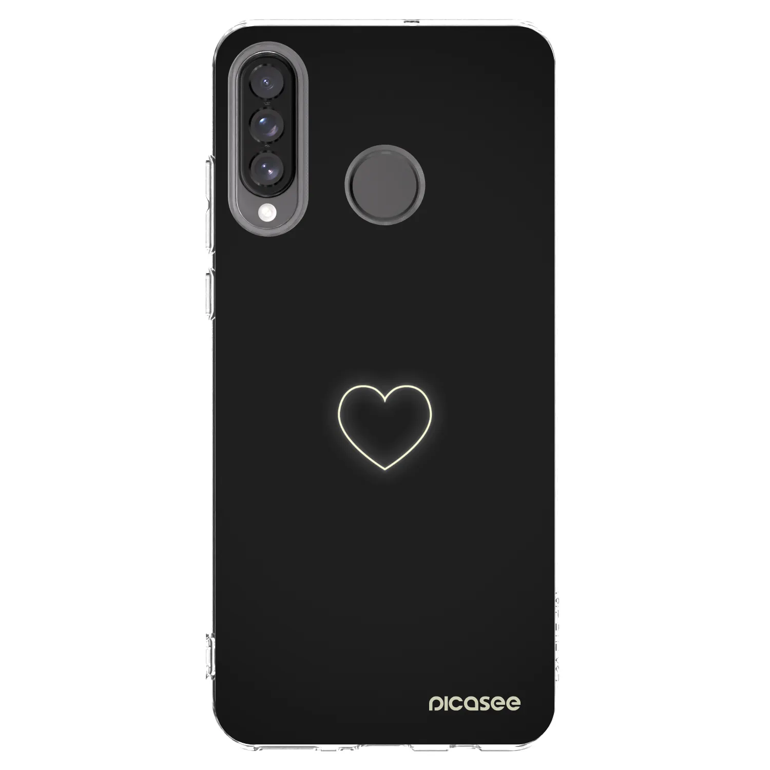 Picasee διαφανής θήκη σιλικόνης Huawei P30 Lite - Heart