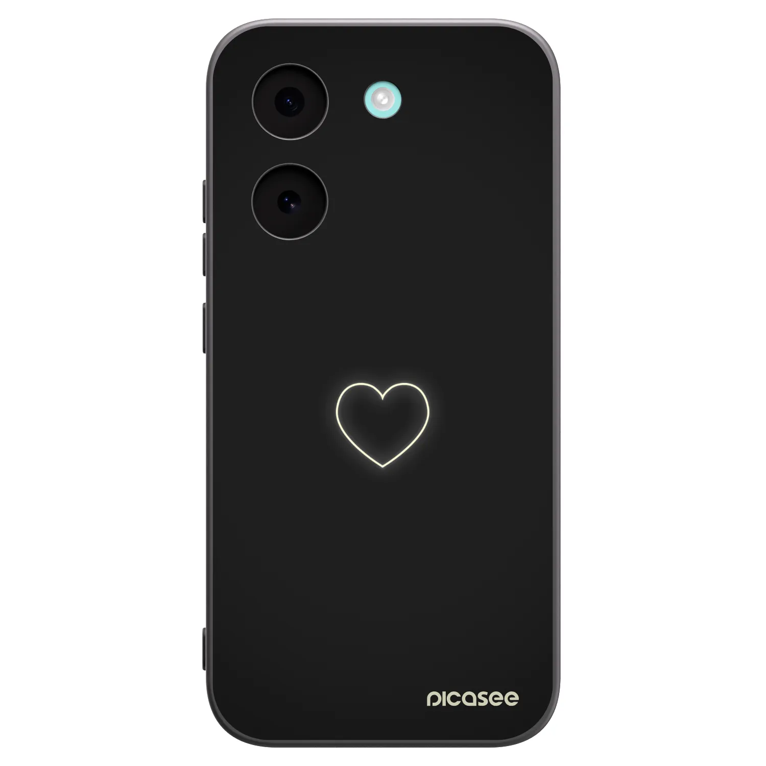 Picasee Μαύρη θήκη σιλικόνης για Xiaomi Poco X8 Pro - Heart