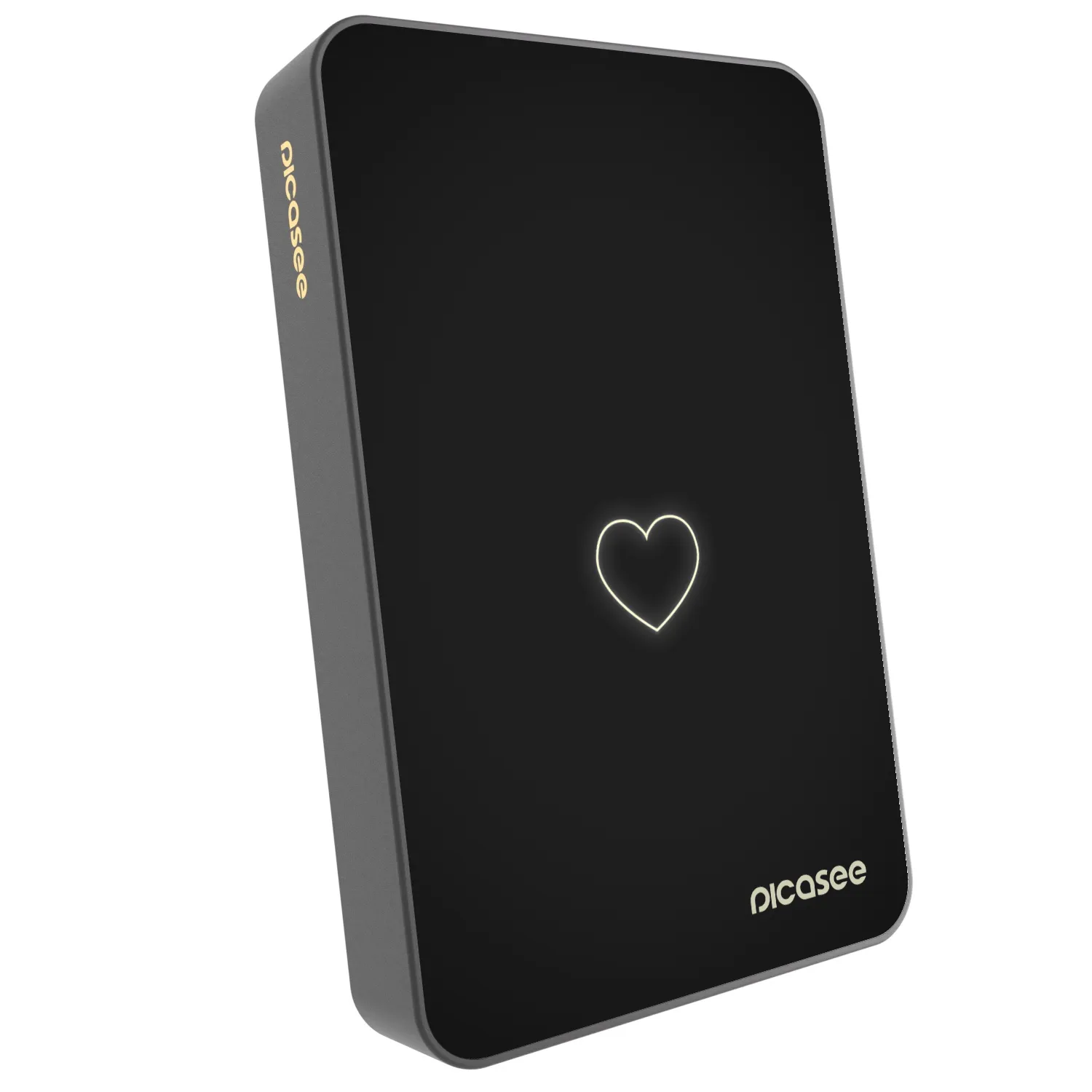 Picasee Powerbank με MagSafe 10 000 mAh Γκρί - Heart