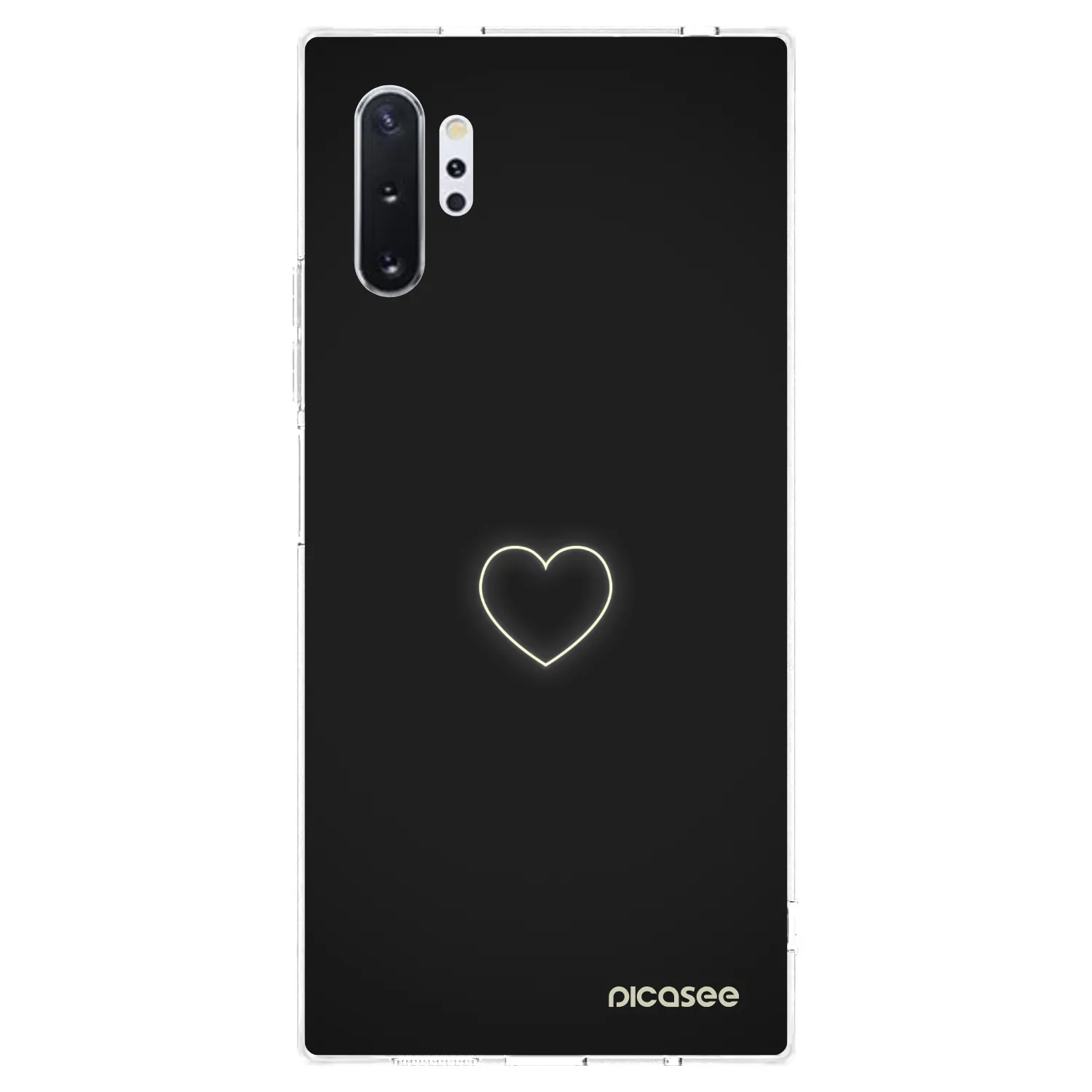 Picasee διαφανής θήκη σιλικόνης Samsung Galaxy Note 10+ N975F - Heart