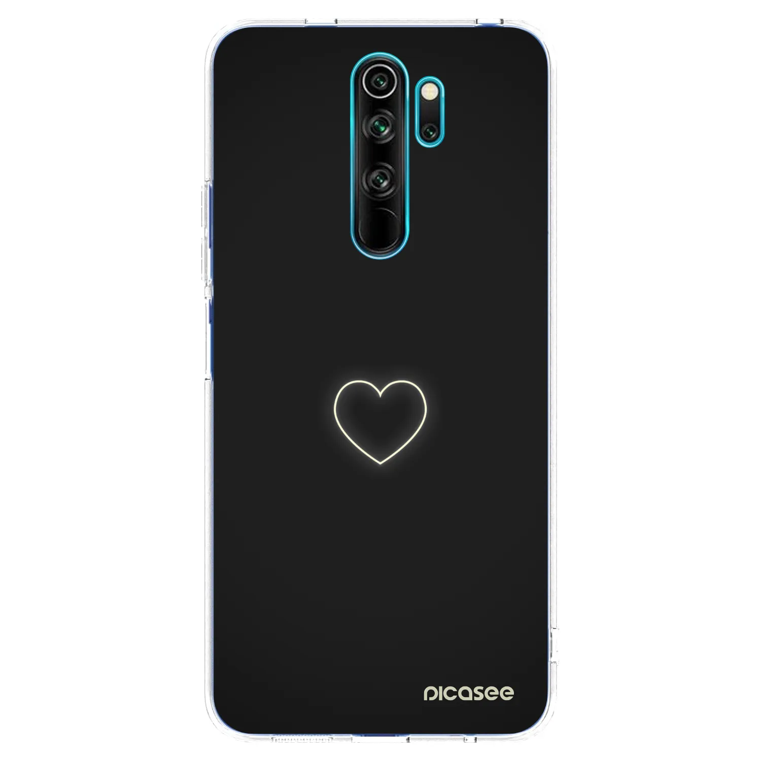 Picasee διαφανής θήκη σιλικόνης Xiaomi Redmi Note 8 Pro - Heart