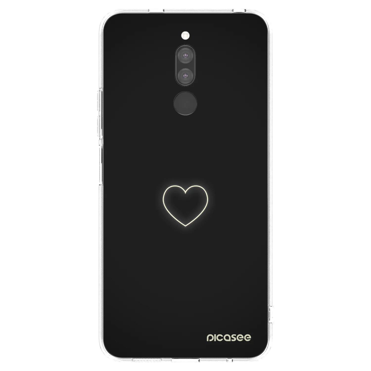 Picasee διαφανής θήκη σιλικόνης Xiaomi Redmi 8 - Heart