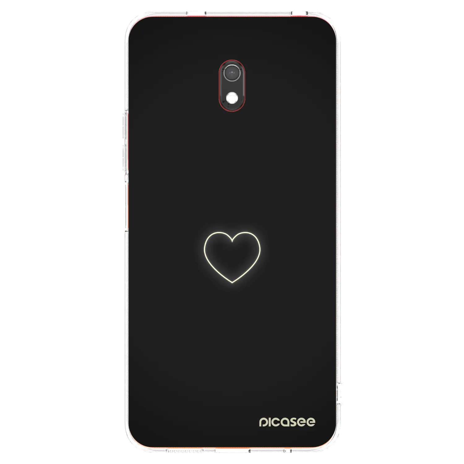 Picasee διαφανής θήκη σιλικόνης Xiaomi Redmi 8A - Heart