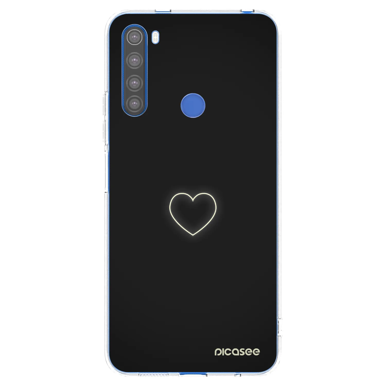 Picasee διαφανής θήκη σιλικόνης Xiaomi Redmi Note 8T - Heart