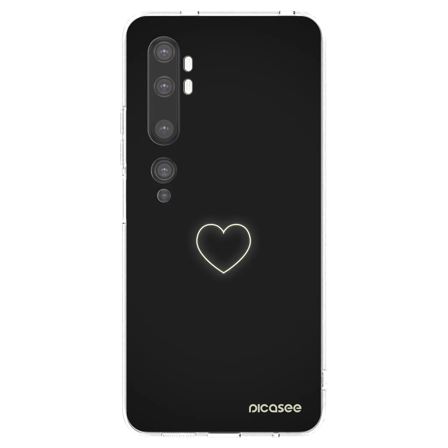 Picasee διαφανής θήκη σιλικόνης Xiaomi Mi Note 10 (Pro) - Heart