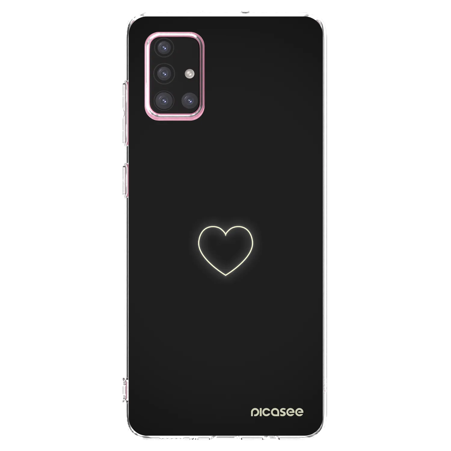 Picasee διαφανής θήκη σιλικόνης Samsung Galaxy A71 A715F - Heart