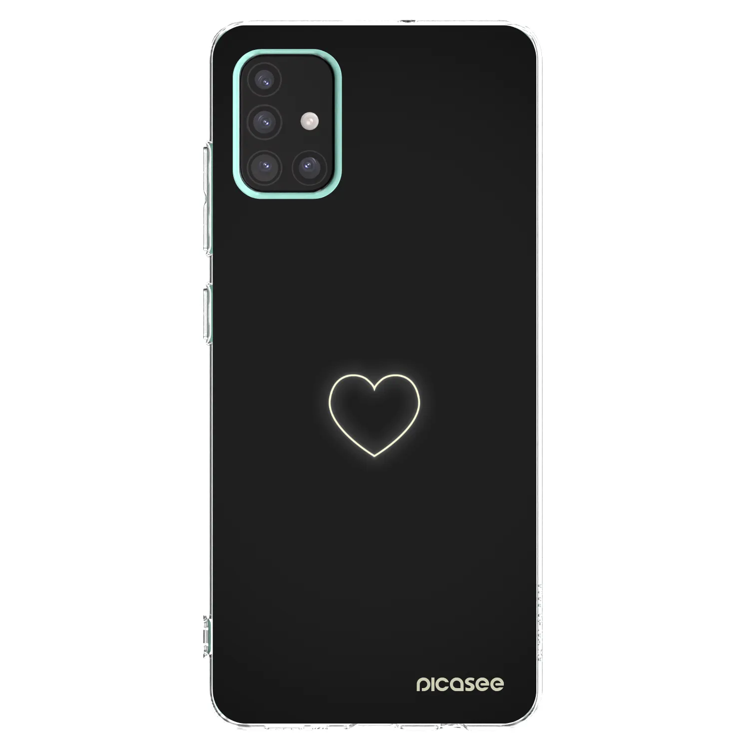 Picasee διαφανής θήκη σιλικόνης Samsung Galaxy A51 A515F - Heart