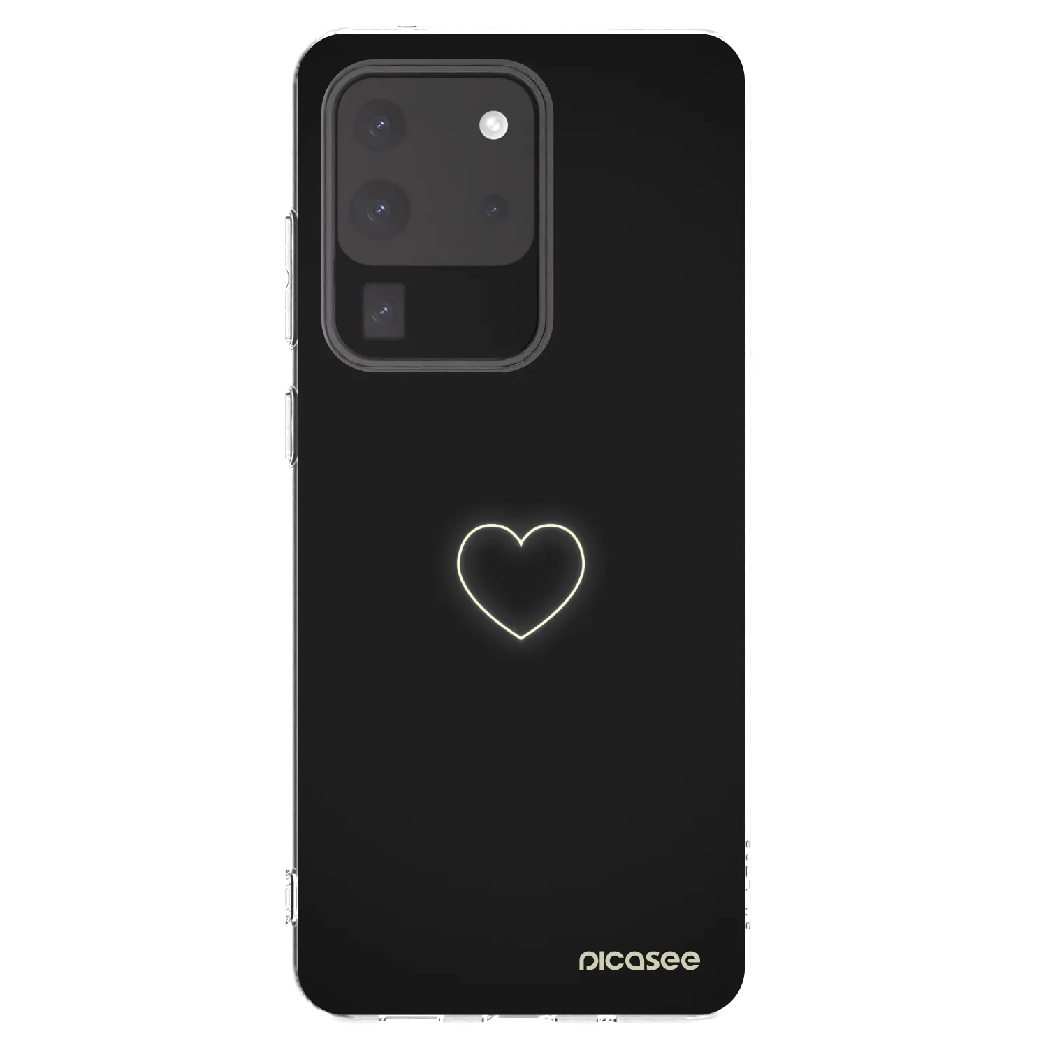 Picasee διαφανής θήκη σιλικόνης Samsung Galaxy S20 Ultra 5G G988F - Heart