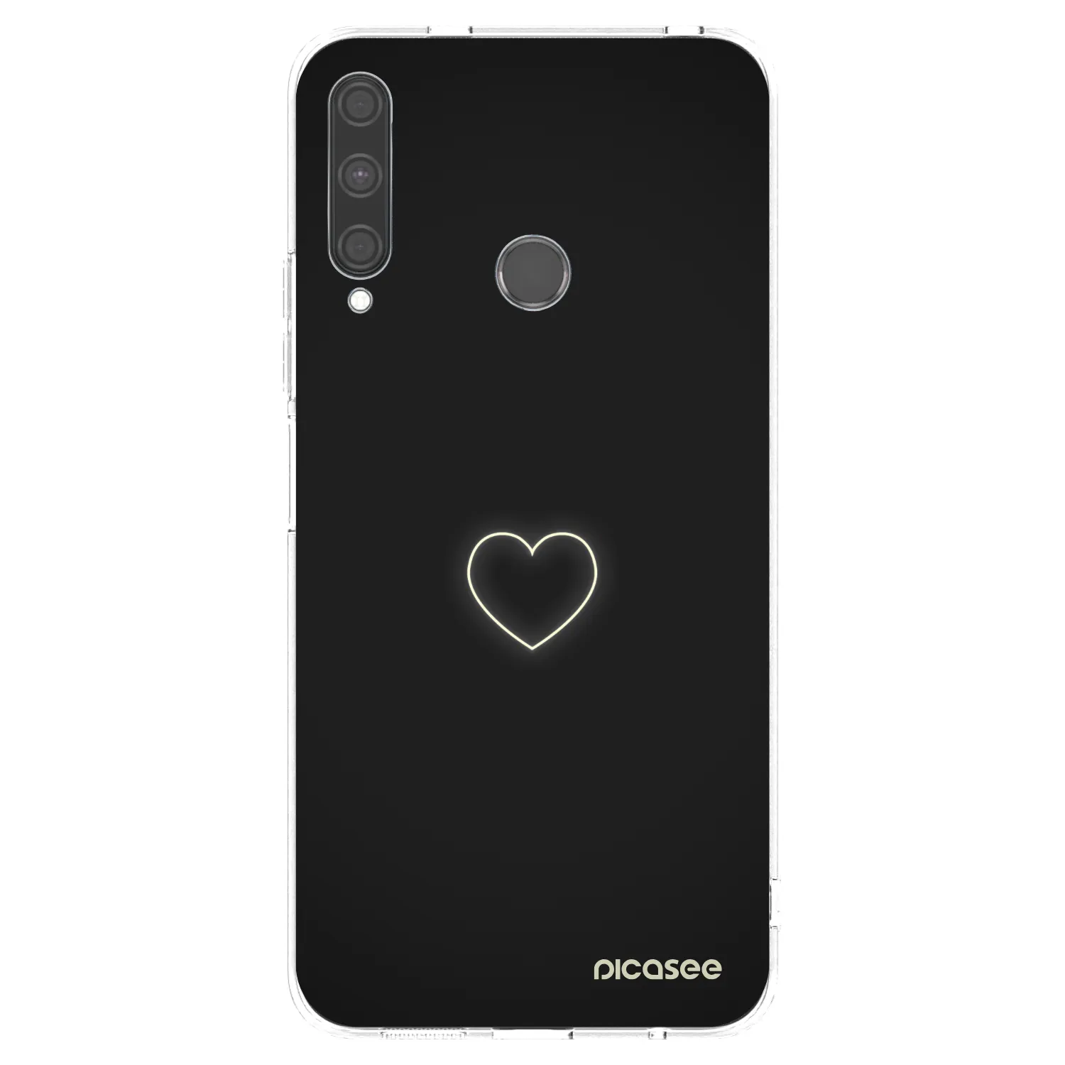Picasee διαφανής θήκη σιλικόνης Huawei P40 Lite E - Heart