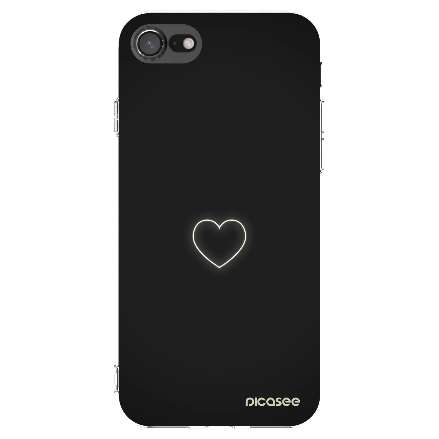 Picasee διαφανής θήκη σιλικόνης Apple iPhone SE 2020 - Heart