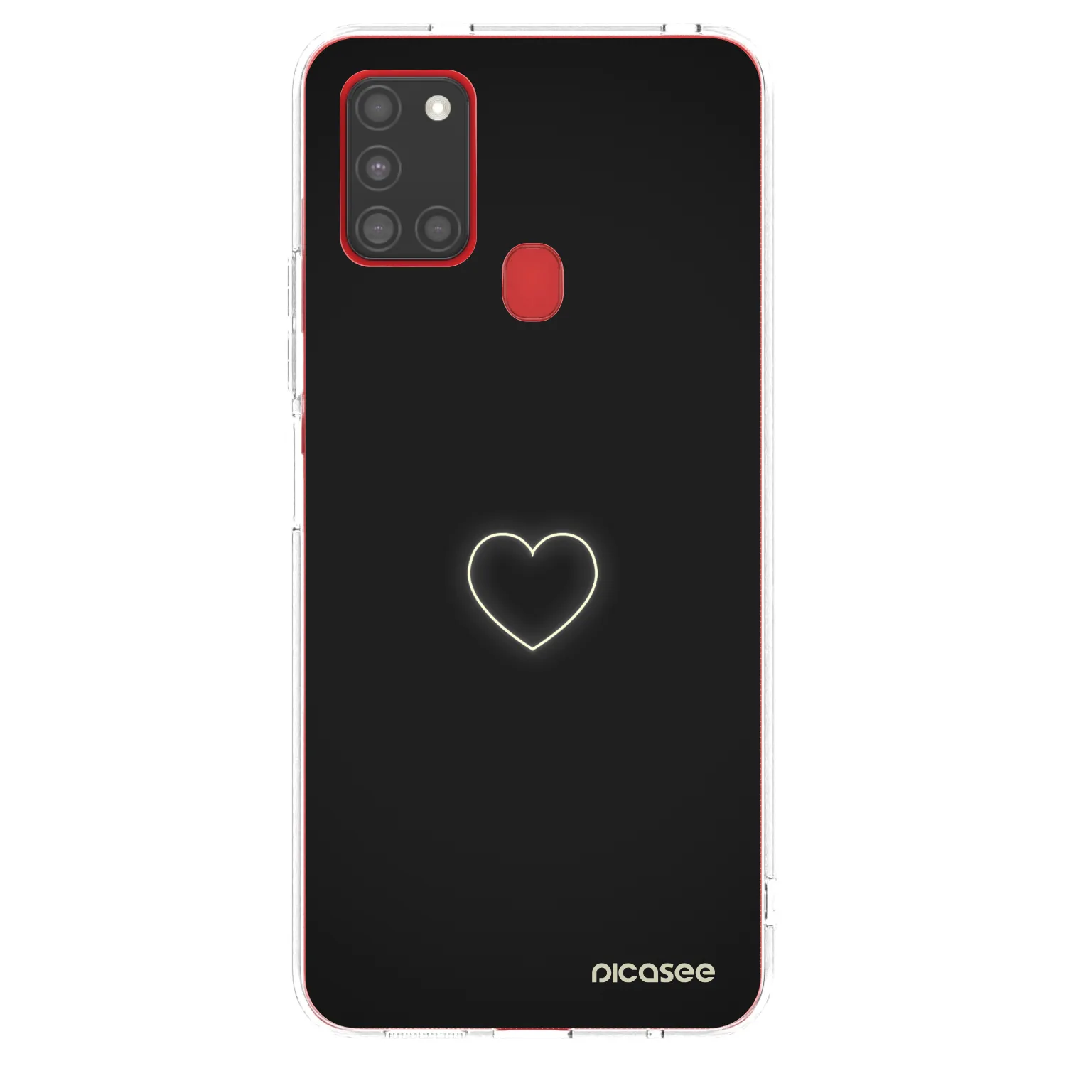 Picasee διαφανής θήκη σιλικόνης Samsung Galaxy A21s - Heart