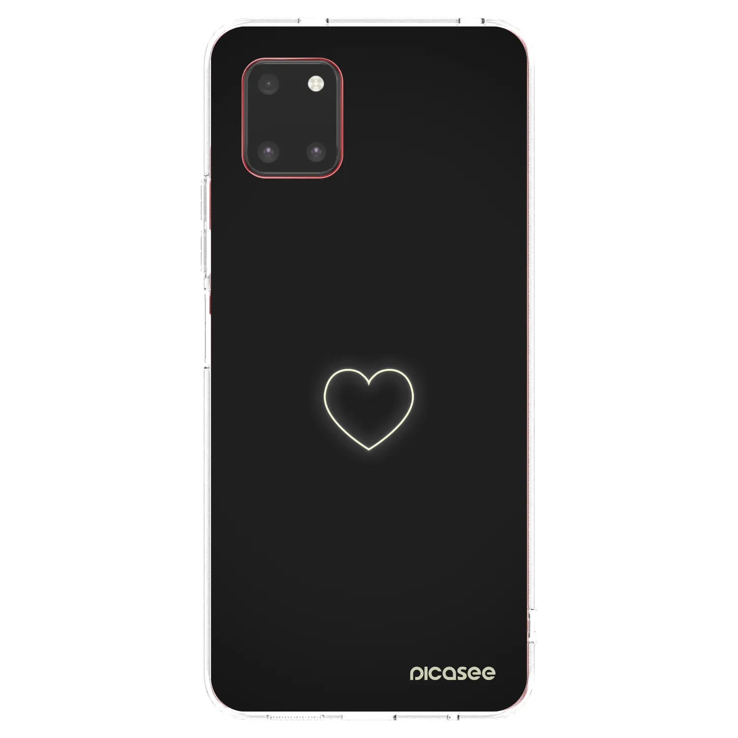 Picasee διαφανής θήκη σιλικόνης Samsung Galaxy Note 10 Lite N770F - Heart