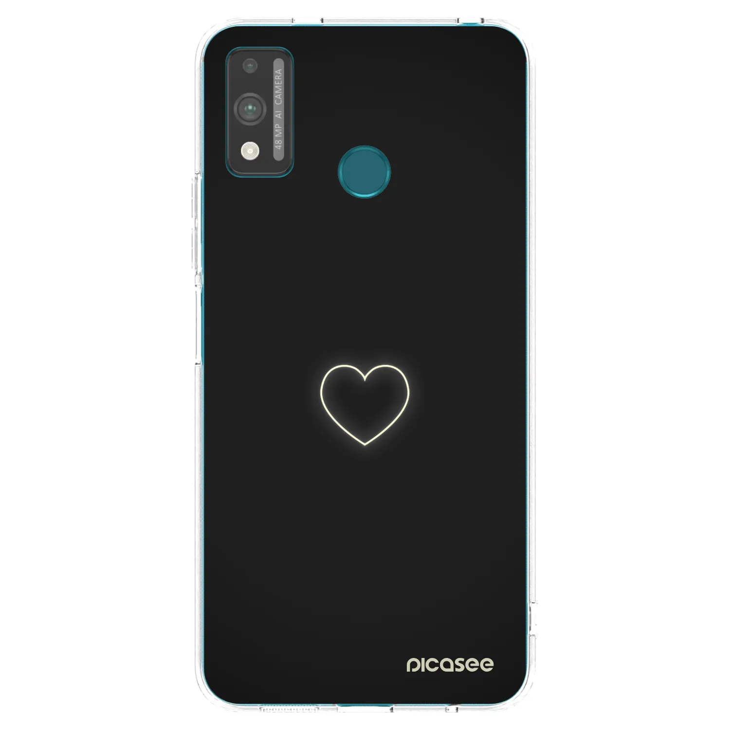 Picasee διαφανής θήκη σιλικόνης Honor 9X Lite - Heart