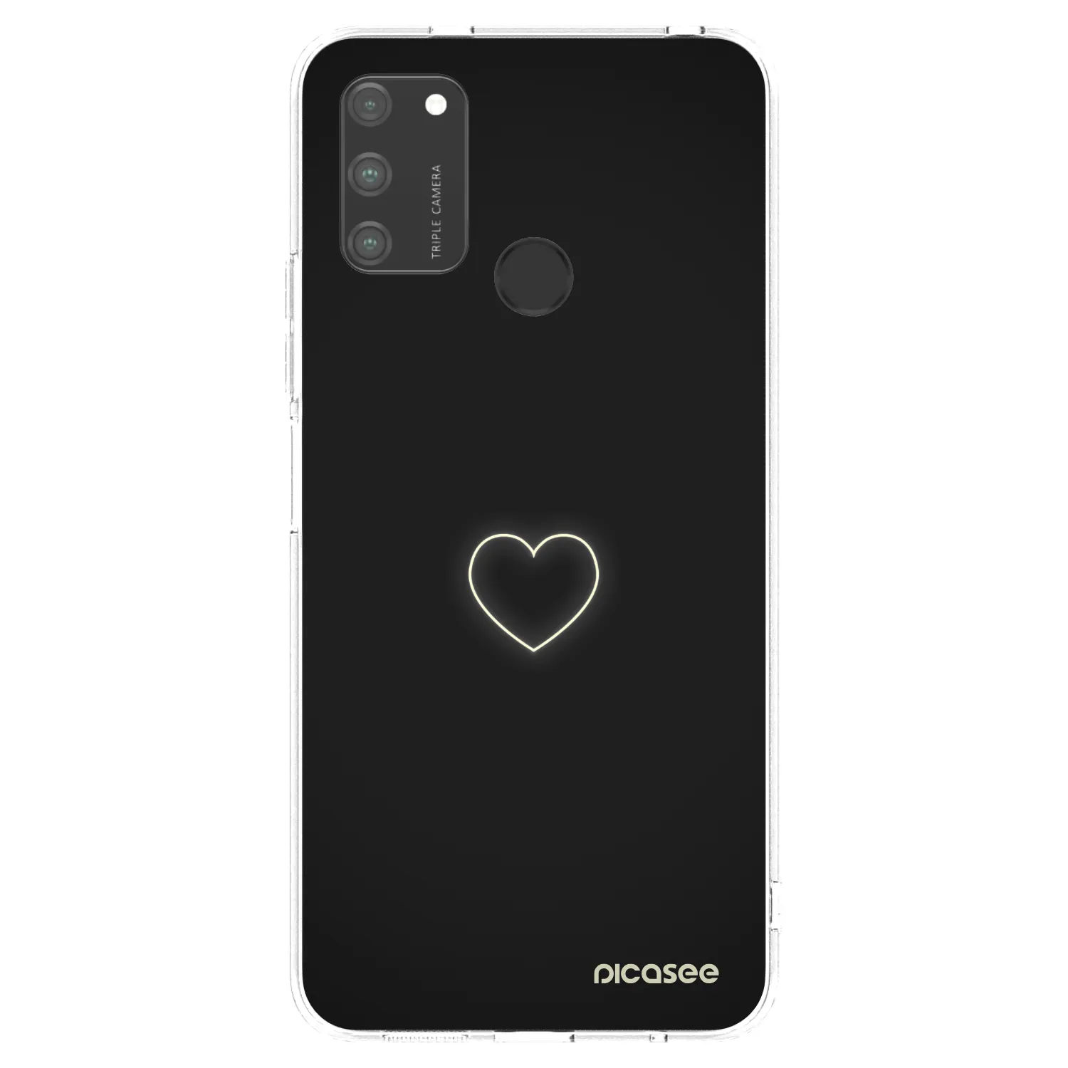 Picasee διαφανής θήκη σιλικόνης Honor 9A - Heart