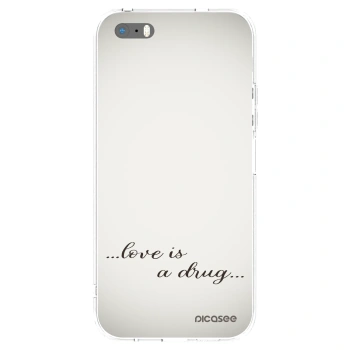 Picasee διαφανής θήκη σιλικόνης Apple iPhone 5/5S/SE - Love is a drug