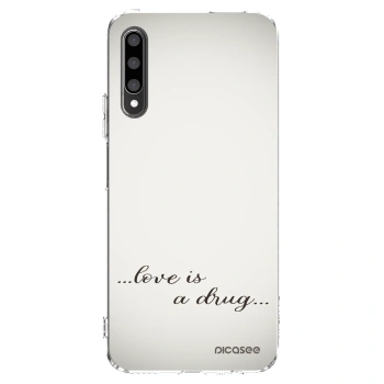 Picasee διαφανής θήκη σιλικόνης Honor 9X Pro - Love is a drug