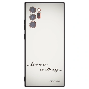 Picasee Μαύρη θήκη σιλικόνης για Samsung Galaxy Note 20 Ultra - Love is a drug