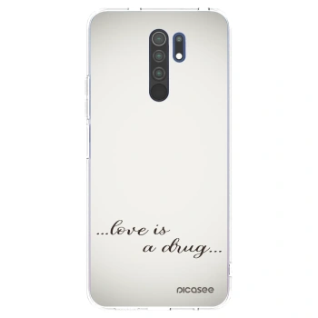 Picasee διαφανής θήκη σιλικόνης Xiaomi Redmi 9 - Love is a drug