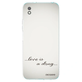Picasee Μαύρη θήκη σιλικόνης για Xiaomi Redmi 9A - Love is a drug