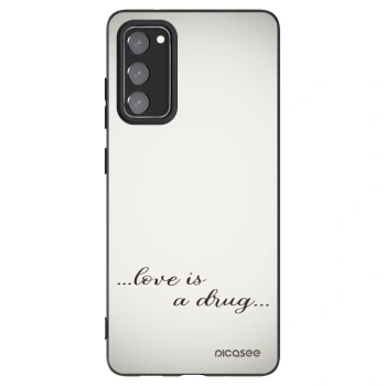 Picasee Μαύρη θήκη σιλικόνης για Samsung Galaxy S20 FE - Love is a drug