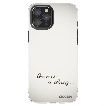 Picasee διαφανής θήκη σιλικόνης Apple iPhone 12 Pro Max - Love is a drug