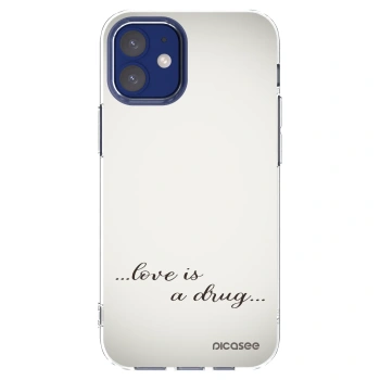 Picasee διαφανής θήκη σιλικόνης Apple iPhone 12 mini - Love is a drug