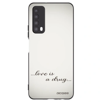 Picasee Μαύρη θήκη σιλικόνης για Huawei P Smart 2021 - Love is a drug