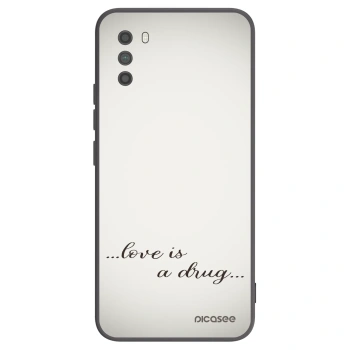 Picasee Μαύρη θήκη σιλικόνης για Xiaomi Poco M3 - Love is a drug
