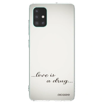 Picasee διαφανής θήκη σιλικόνης Samsung Galaxy M51 M515F - Love is a drug