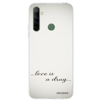 Picasee διαφανής θήκη σιλικόνης Realme 6i - Love is a drug