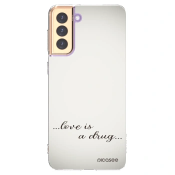 Picasee διαφανής θήκη σιλικόνης Samsung Galaxy S21+ 5G G996F - Love is a drug