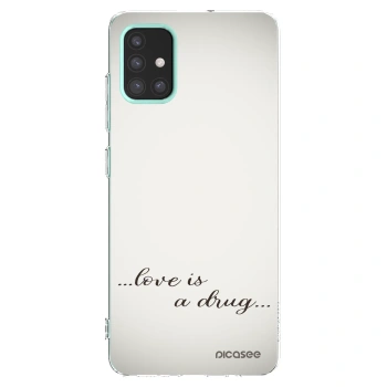 Picasee διαφανής θήκη σιλικόνης Samsung Galaxy M31s - Love is a drug