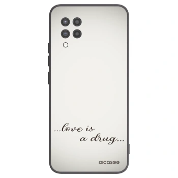 Picasee Μαύρη θήκη σιλικόνης για Samsung Galaxy A42 A426B - Love is a drug