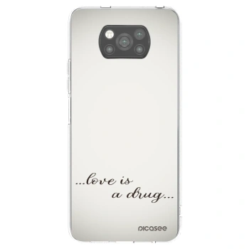 Picasee Μαύρη θήκη σιλικόνης για Xiaomi Poco X3 Pro - Love is a drug