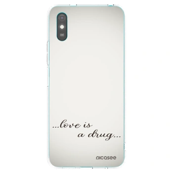 Picasee διαφανής θήκη σιλικόνης Xiaomi Redmi 9AT - Love is a drug