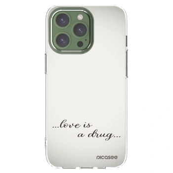 Picasee διαφανής θήκη σιλικόνης Apple iPhone 13 Pro - Love is a drug