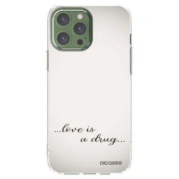 Picasee διαφανής θήκη σιλικόνης Apple iPhone 13 Pro Max - Love is a drug