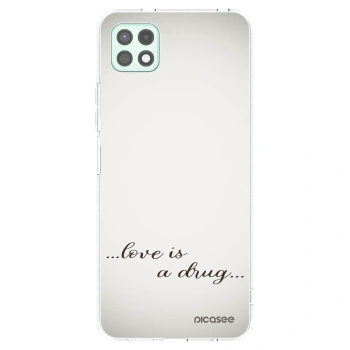 Picasee διαφανής θήκη σιλικόνης Samsung Galaxy A22 A226B 5G - Love is a drug