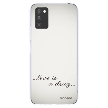 Picasee διαφανής θήκη σιλικόνης Samsung Galaxy A02s A025G - Love is a drug