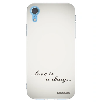 Picasee διαφανής θήκη σιλικόνης Apple iPhone XR - Love is a drug