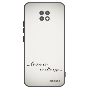 Picasee Μαύρη θήκη σιλικόνης για Xiaomi Redmi Note 9T - Love is a drug