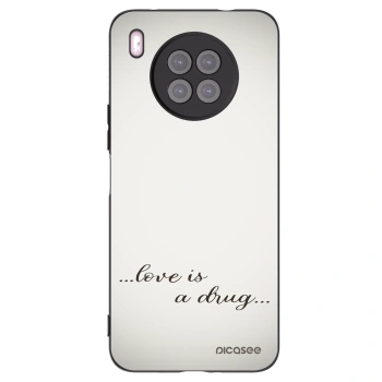 Picasee Μαύρη θήκη σιλικόνης για Huawei Nova 8i - Love is a drug