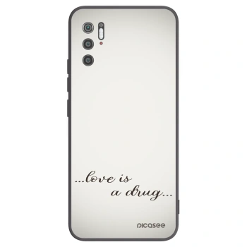 Picasee Μαύρη θήκη σιλικόνης για Xiaomi Poco M3 Pro 5G - Love is a drug