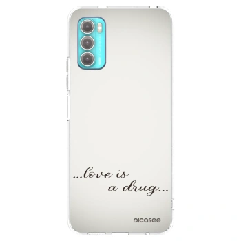 Picasee διαφανής θήκη σιλικόνης Motorola Moto G60 - Love is a drug